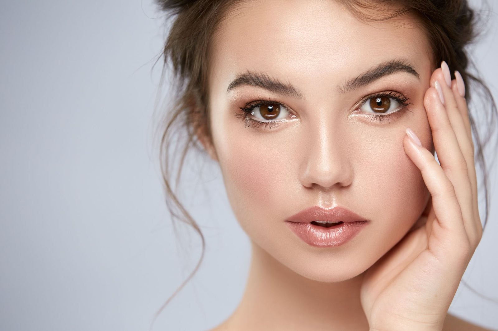 portrait of beautiful girl with big eyes